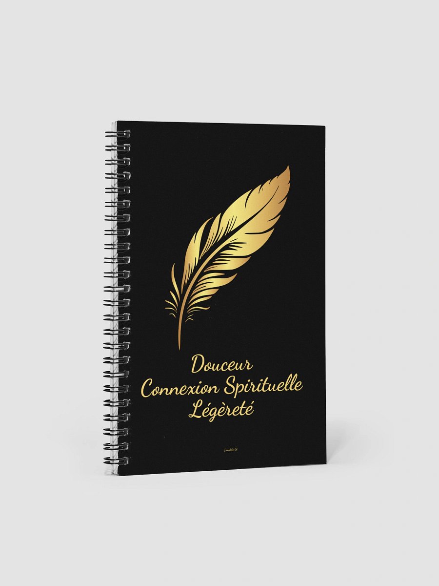 Carnet Symbole Doré - Plume - NoteBook Cadeau Symbolique product image (1)