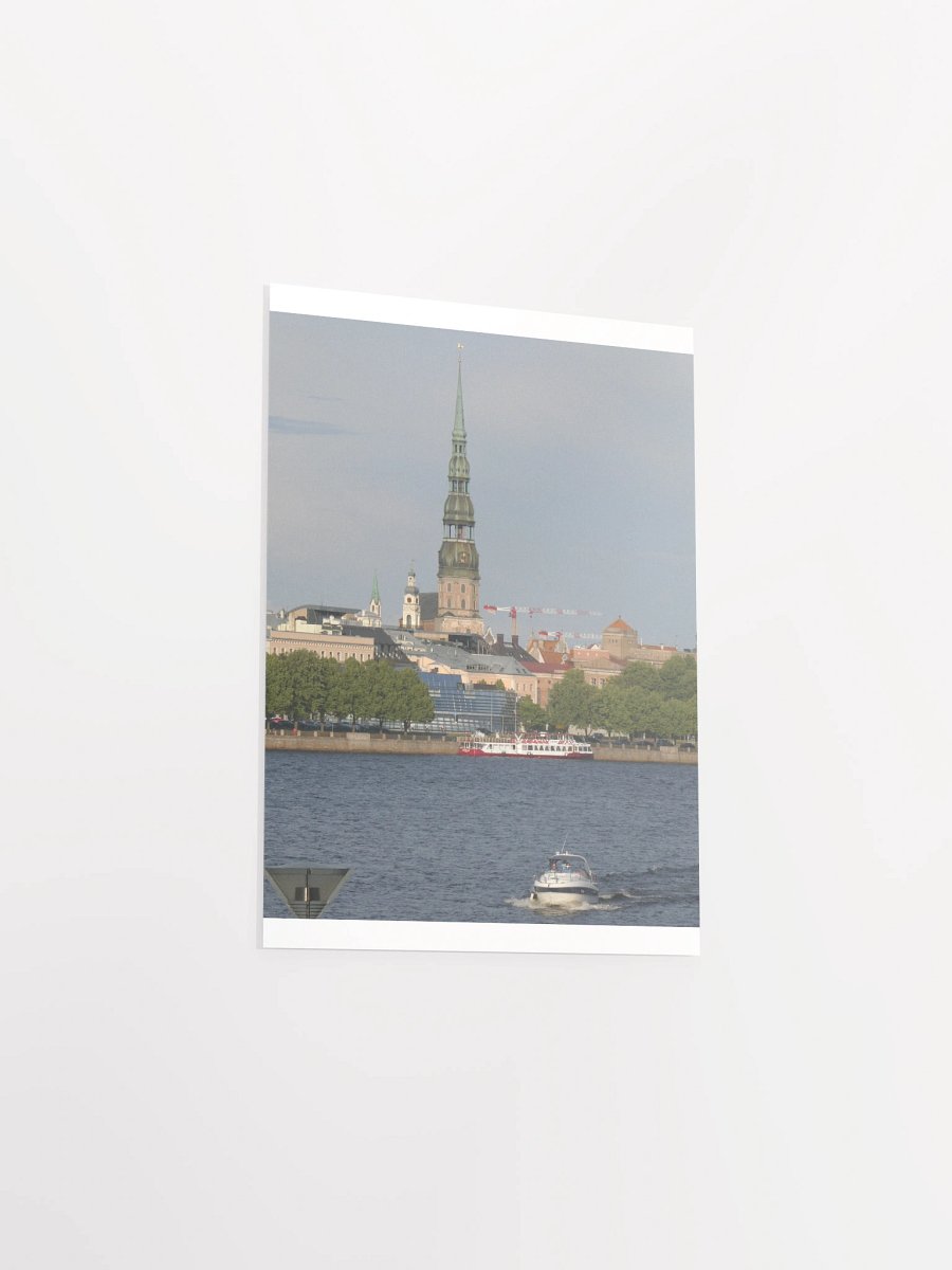 Riga - St. Peters Church and Daugava River from Vansu Bridge Viewpoint - print/poster product image (11)