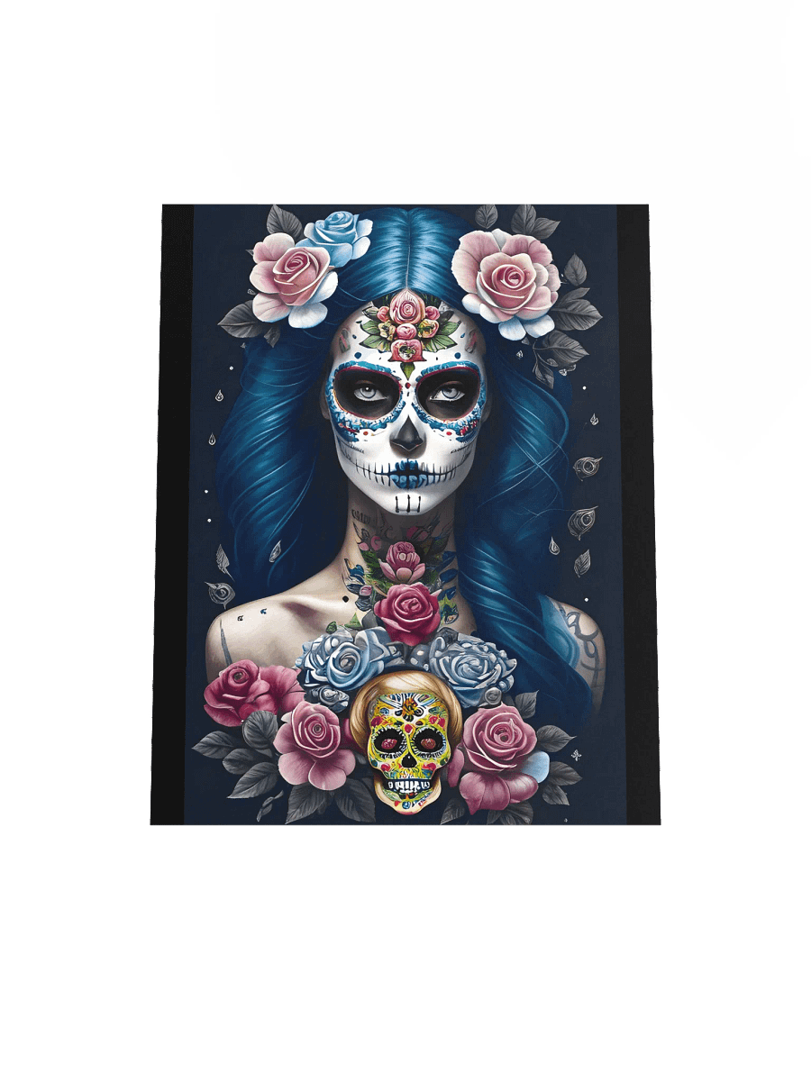 Sugar Skull Art - Striking Woman in Skull Makeup Poster product image (19)
