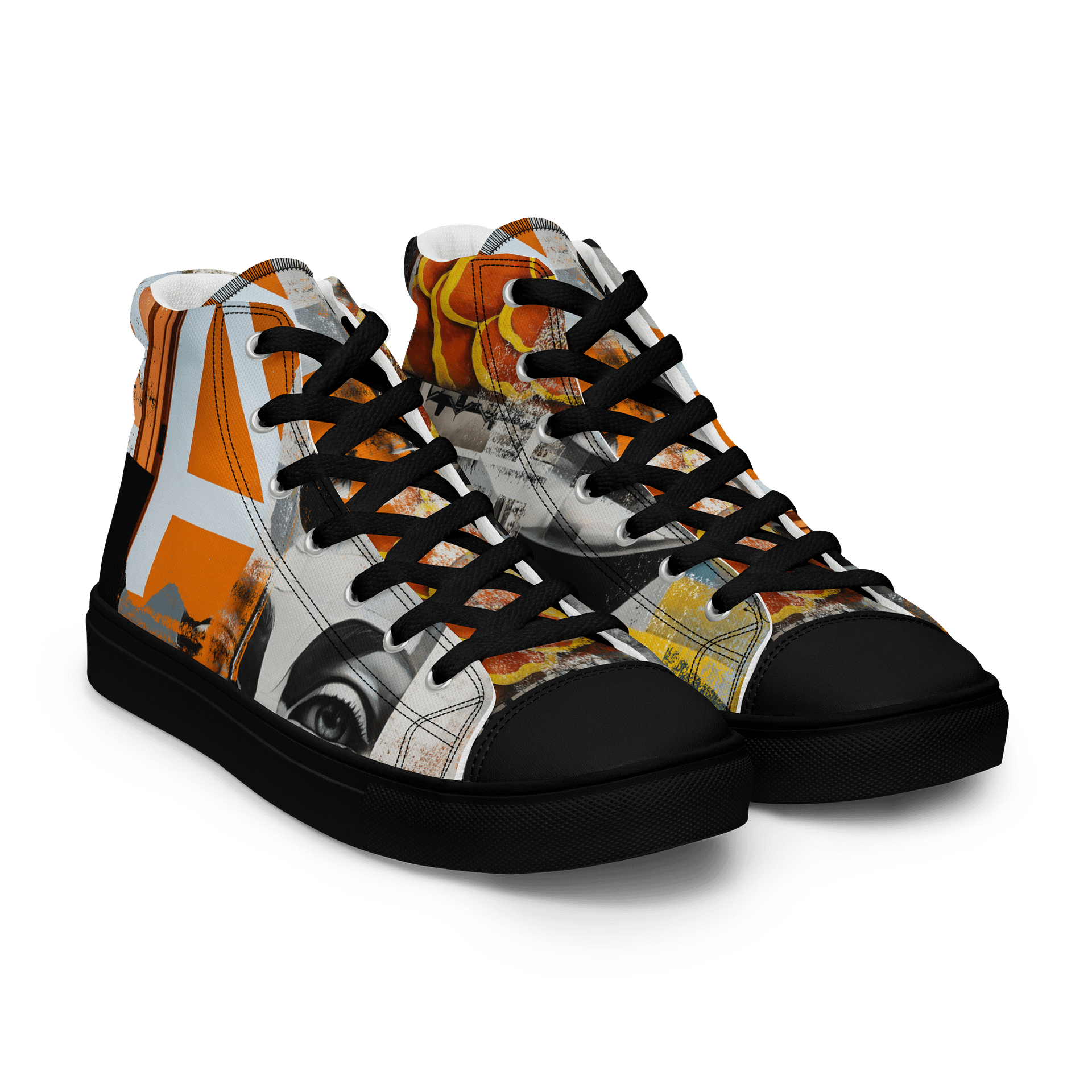 Mixed Media Artwork High Top Shoes product image (11)