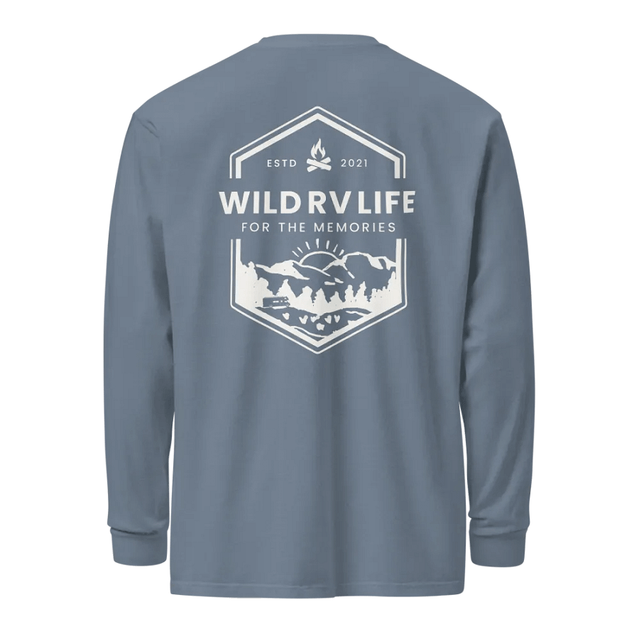 "WRVL Badge" Relaxed Long Sleeve Tee (Front & Back Design) product image (11)
