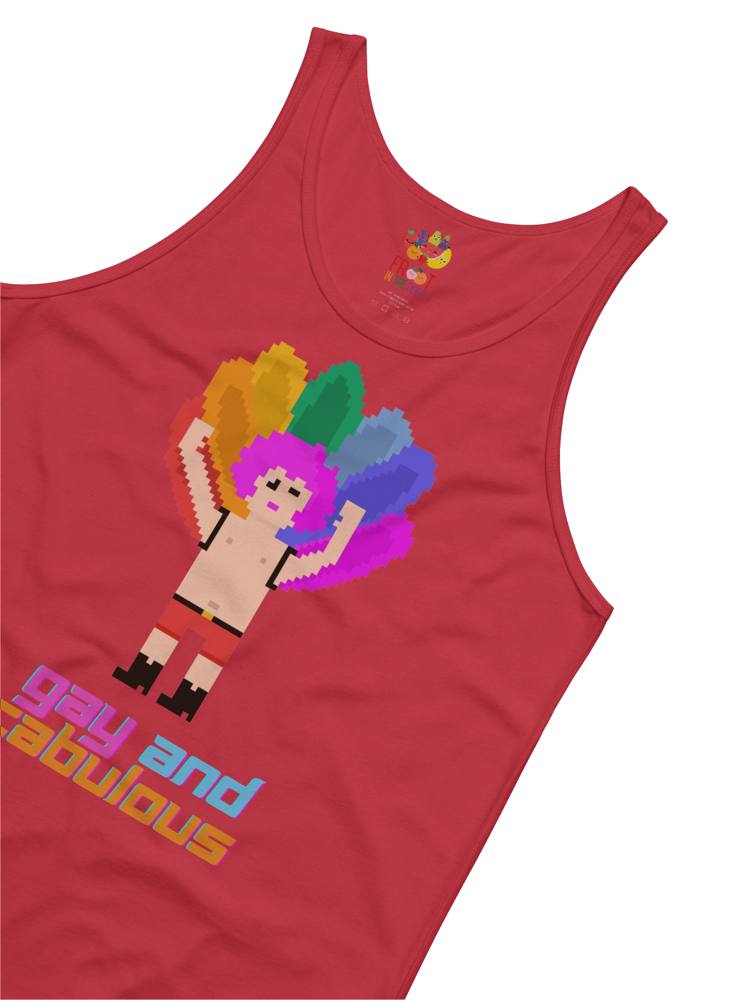Gay and Fabulous Pixel Pride Tank Top product image (3)