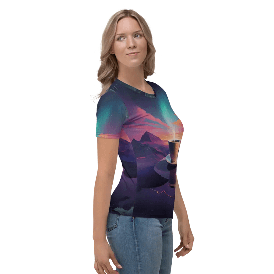 Coffee Sunset All Over Print T-shirt product image (4)