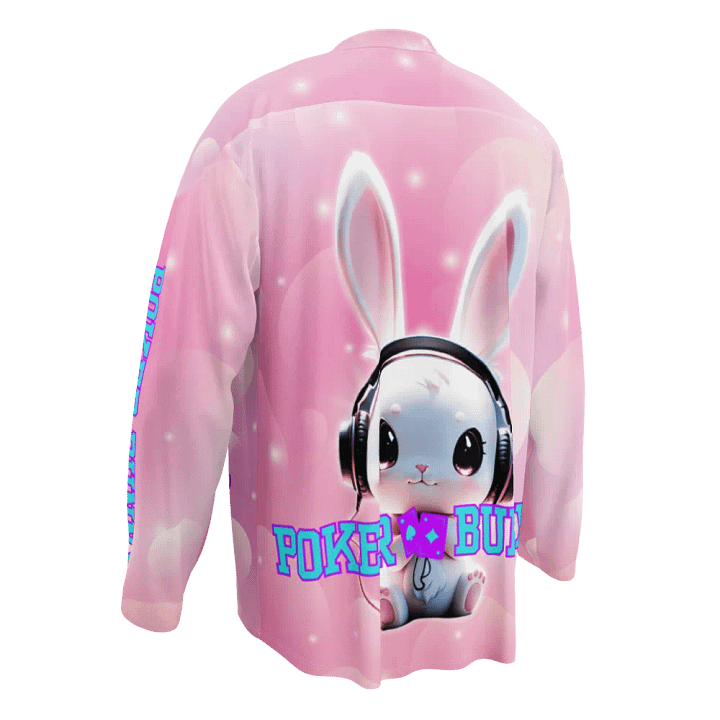 Poker Bunny Pink Unisex Polyester Jersey product image (2)