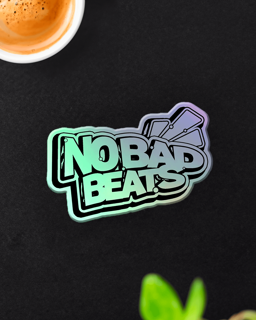 NO BAD BEATS LOGO HOLO STICKER product image (4)