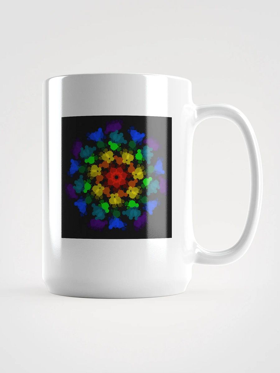 Mandala Rainbow White Glossy Mug product image (1)