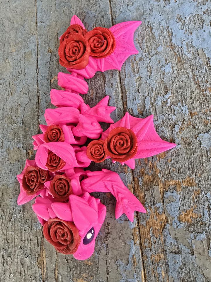 Pink and Red Rose Dragon 🐑 product image (1)