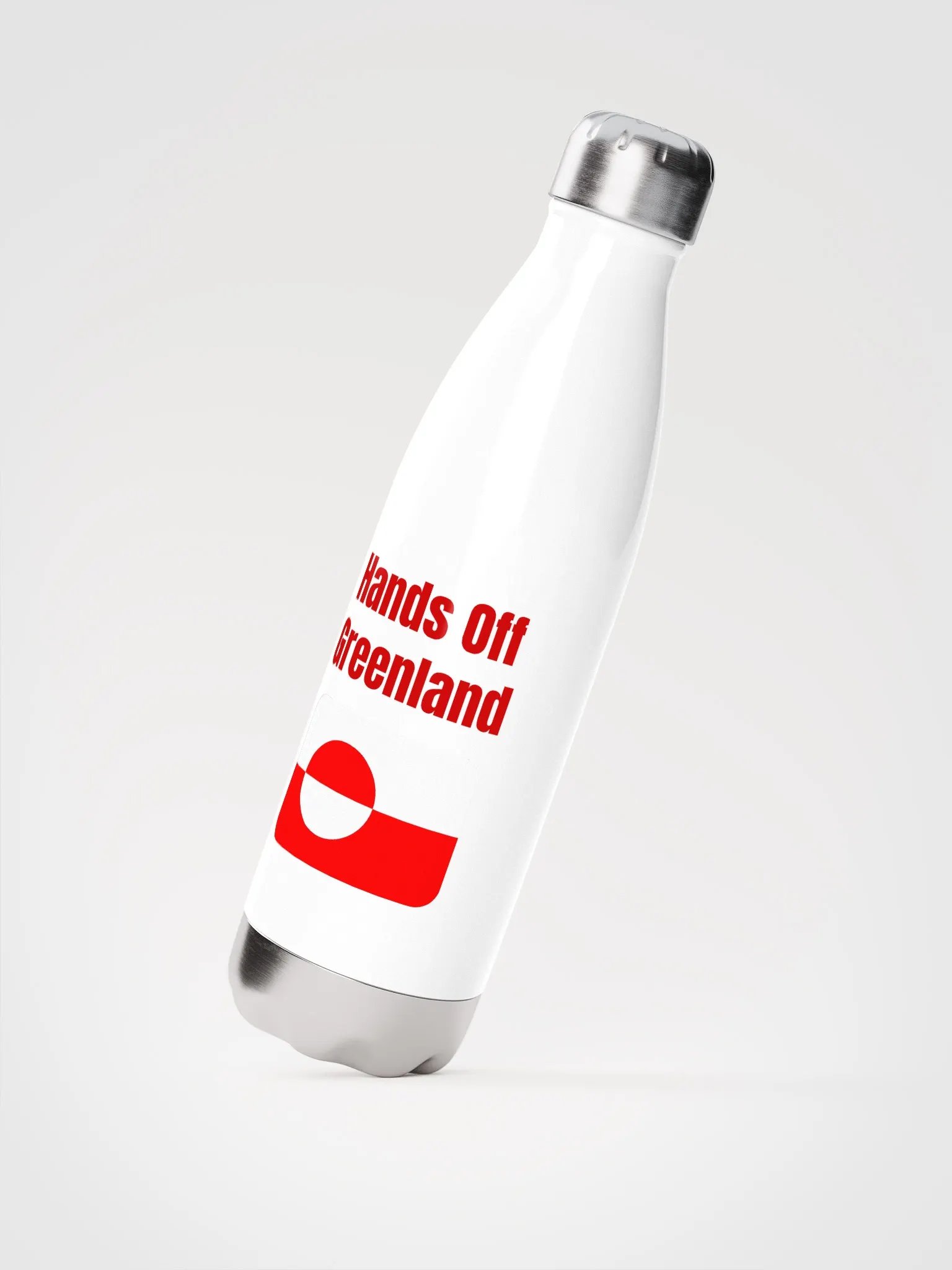 Greenlandic Flag Stainless Steel Water Bottle product image (2)