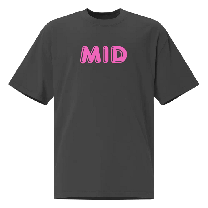 Mid Pink Print Oversized T-shirt product image (1)