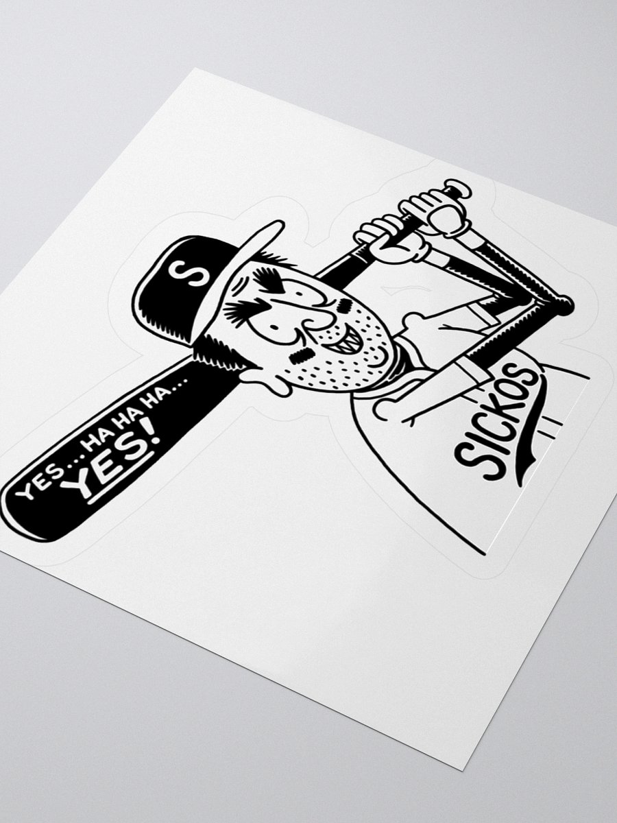 Sickos Baseball Character Sticker (3 Sizes) product image (7)