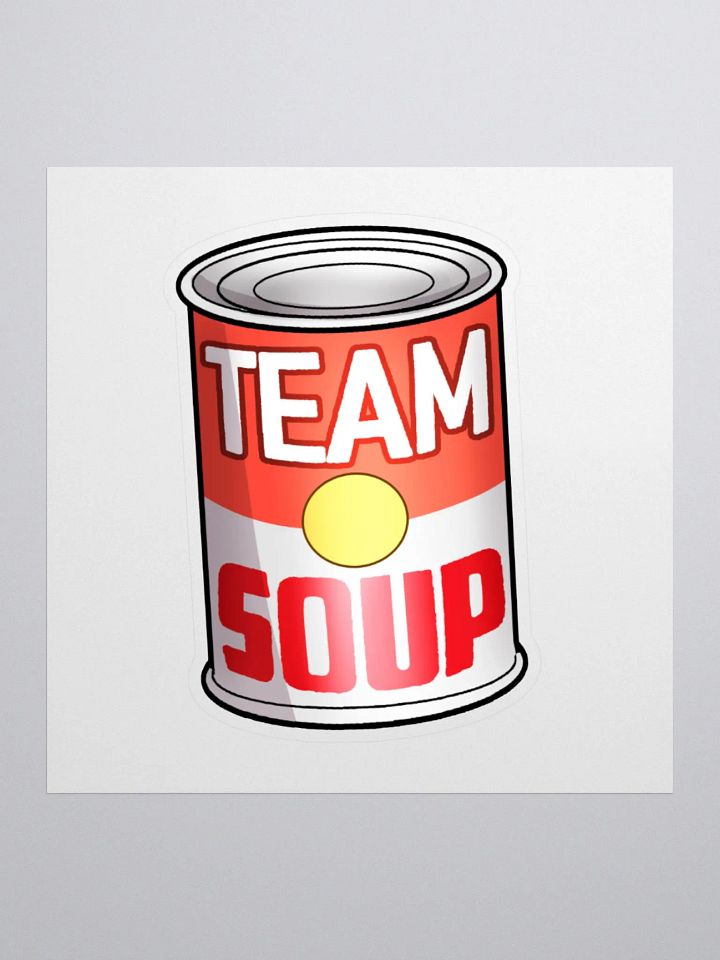 Team Soup Kiss Cut Sticker product image (1)