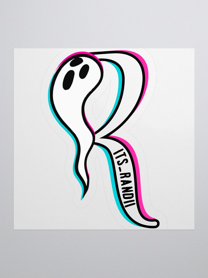 Logo Sticker White Detail product image (1)