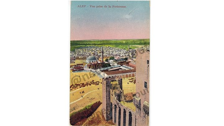 حلب منظر عام للمدينة من القلعة 1925 - صورة رقمية product image (1)