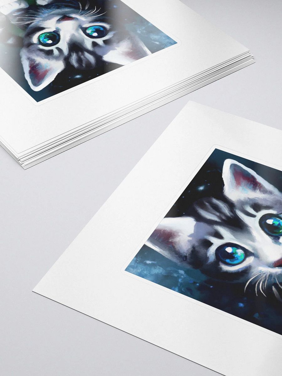 Cute Galactic Kitty Alpha Sticker product image (5)