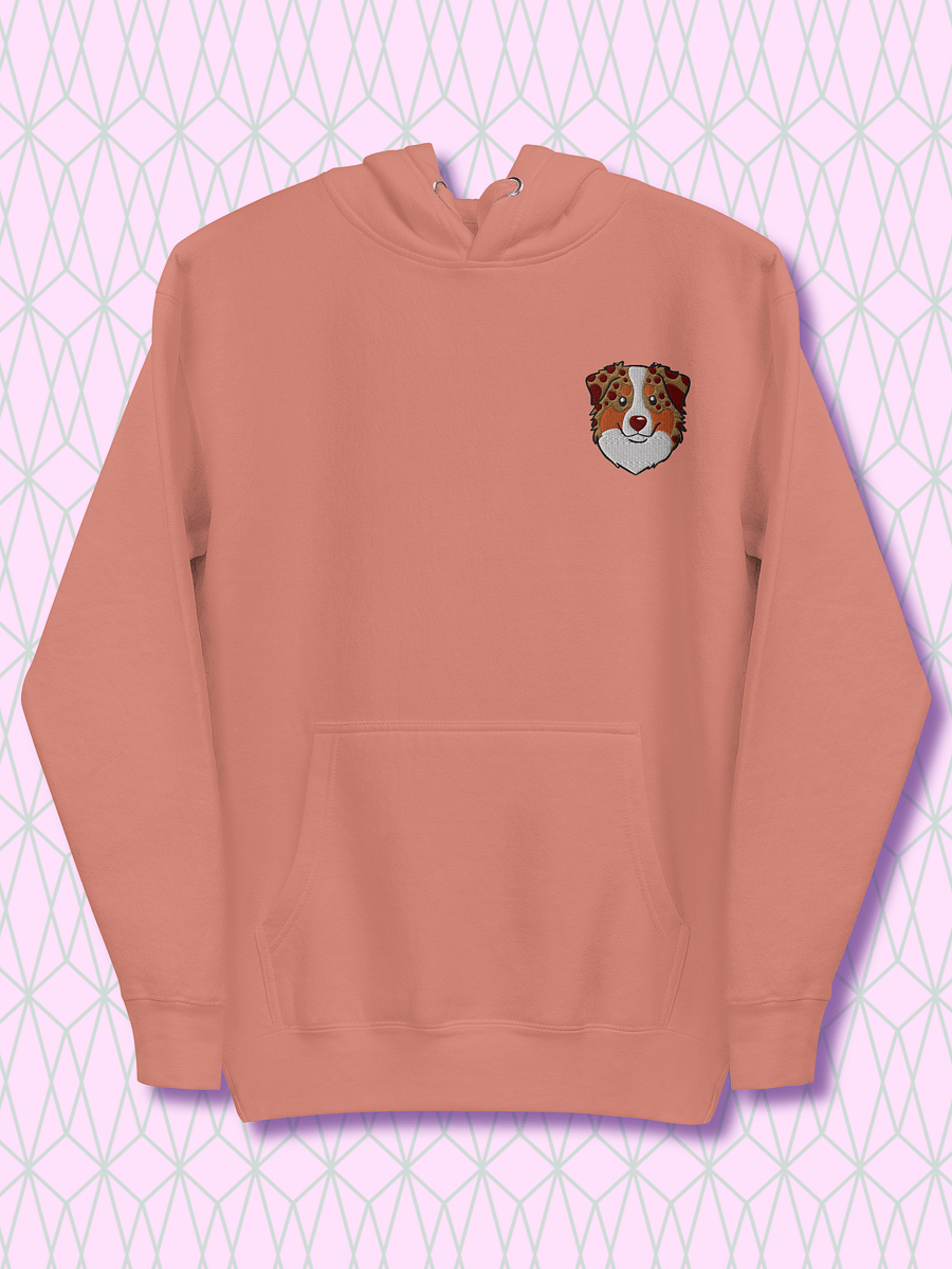 Cheerful Australia Shepherd Embroidered Unisex Hoodie product image (1)