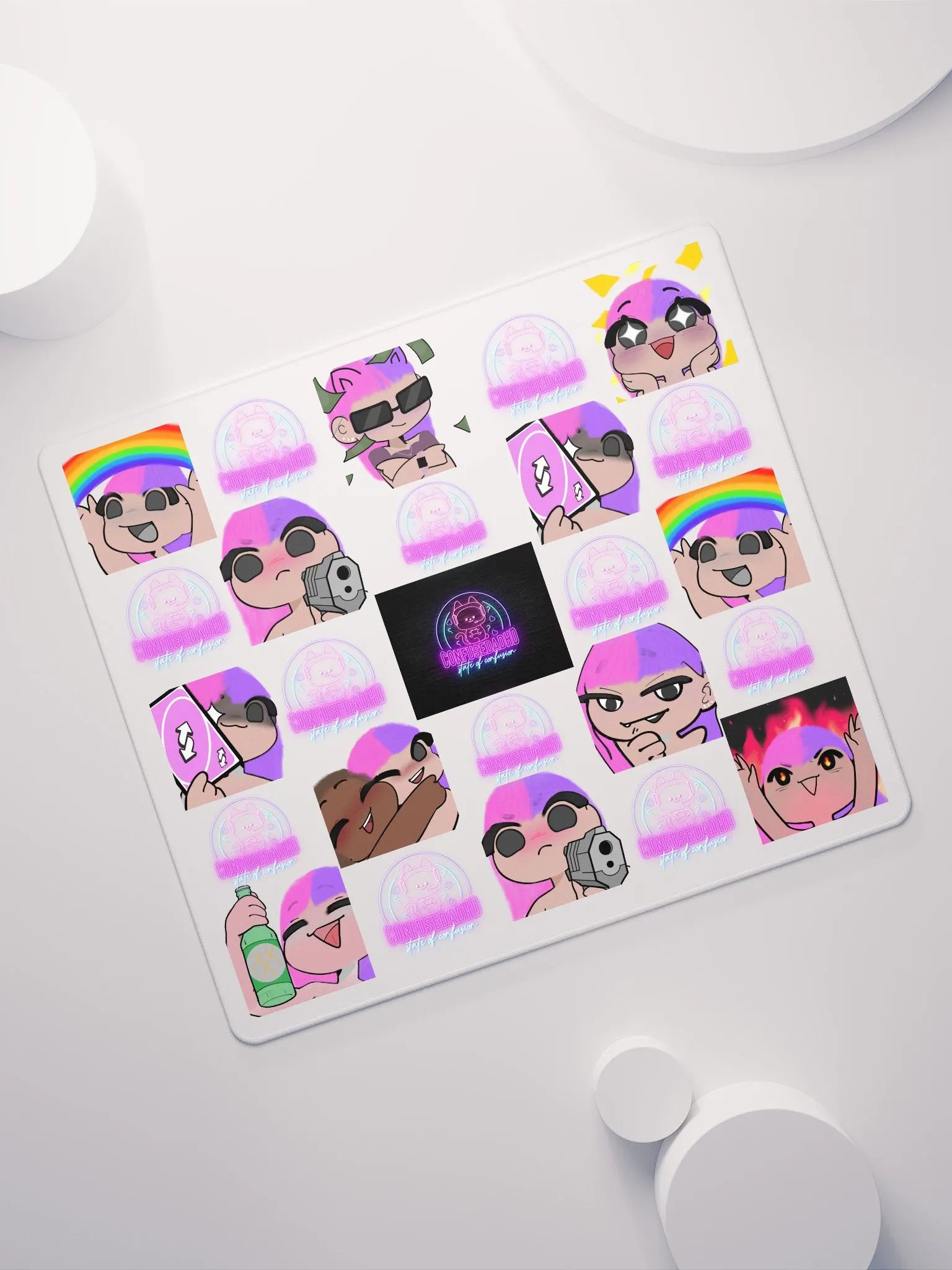 CADHD Logo+Emote Mousepad product image (7)