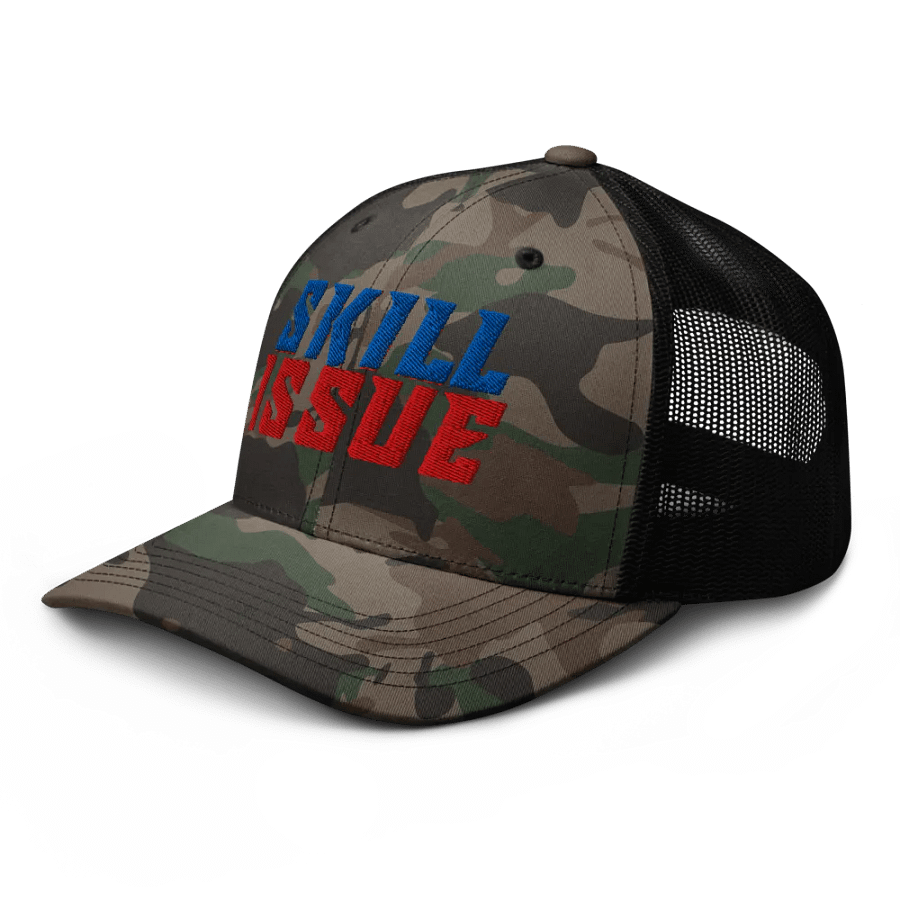 RaiseHellGaming Skill Camo Truckers Hat product image (6)