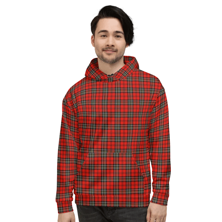 Red Vintage Plaid Hoodie product image (2)