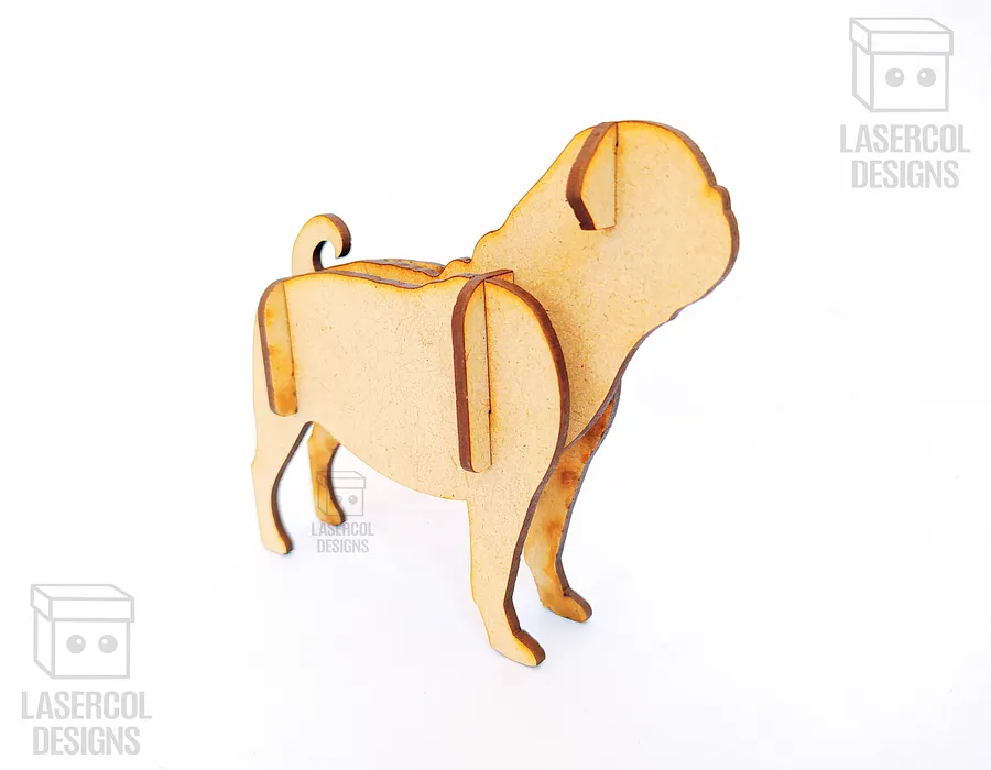 Dogs 3d Puzzle (3 Sizes) Set 3 - Laser Cut Files product image (6)