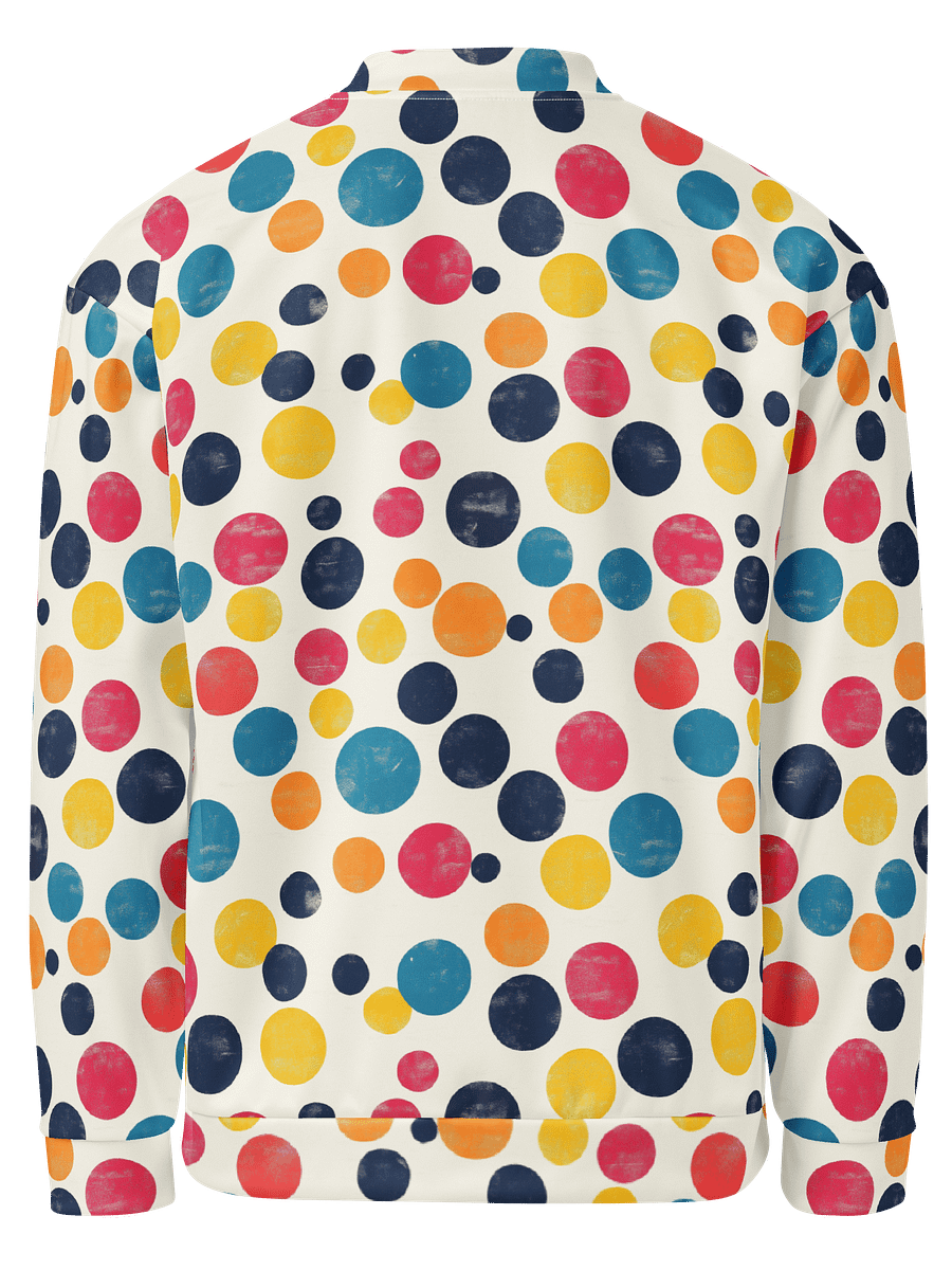 Polka Dot Illusion Vintage Retro Unisex Bomber Jacket product image (3)