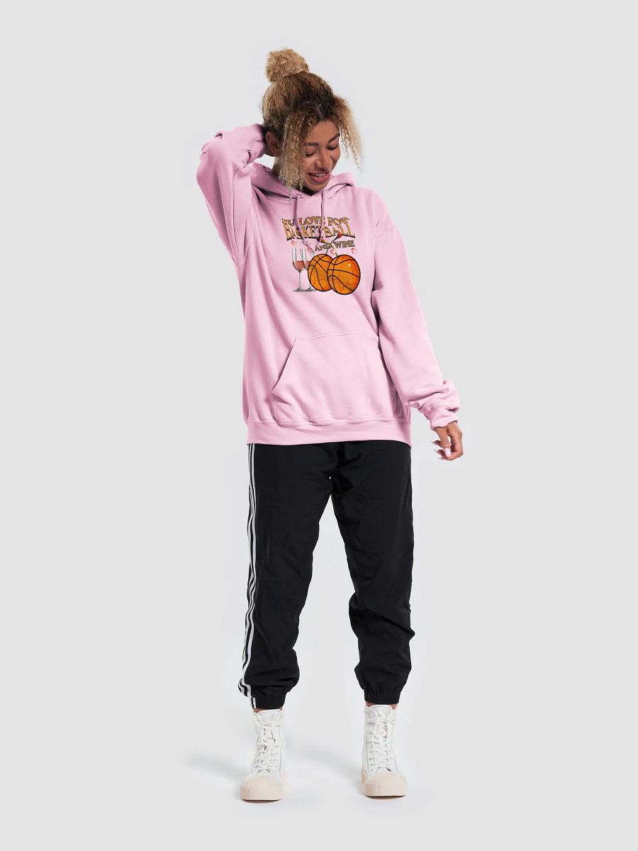 My Love For Basketball And Wine Swish & Sip Classic Hoodie product image (3)
