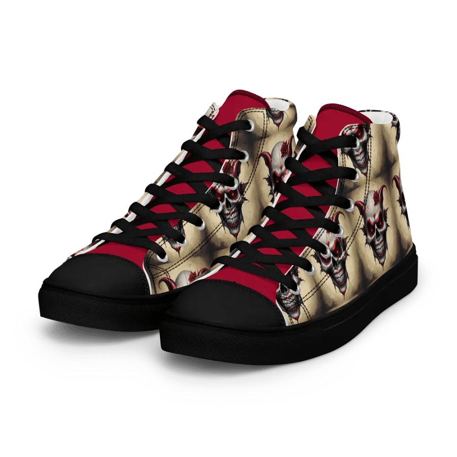 Skull Rose Men's High Top Shoes product image (7)