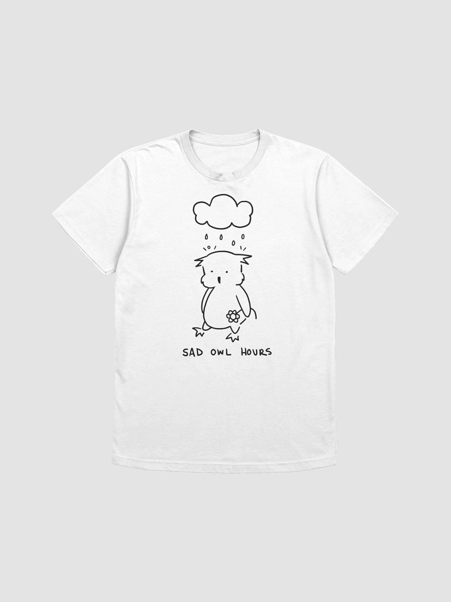 Sad Owl Hours Next Level Supersoft T-shirt (Light) product image (3)