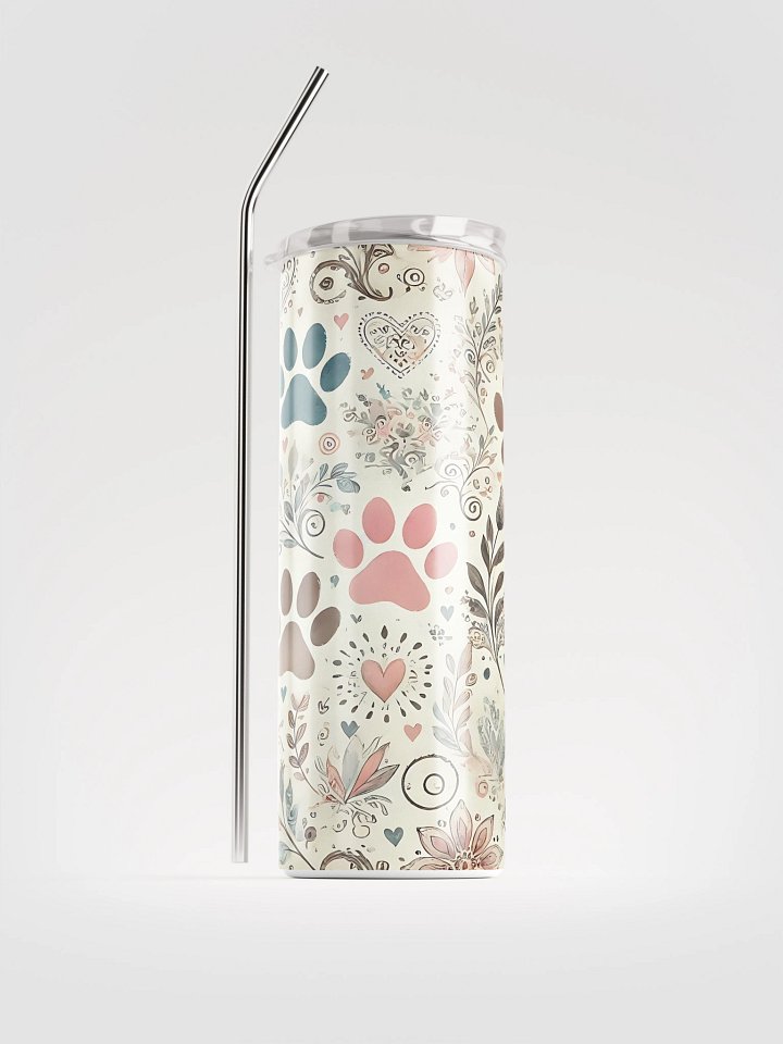 Whimsical Paw Prints Stainless Steel Tumbler product image (1)