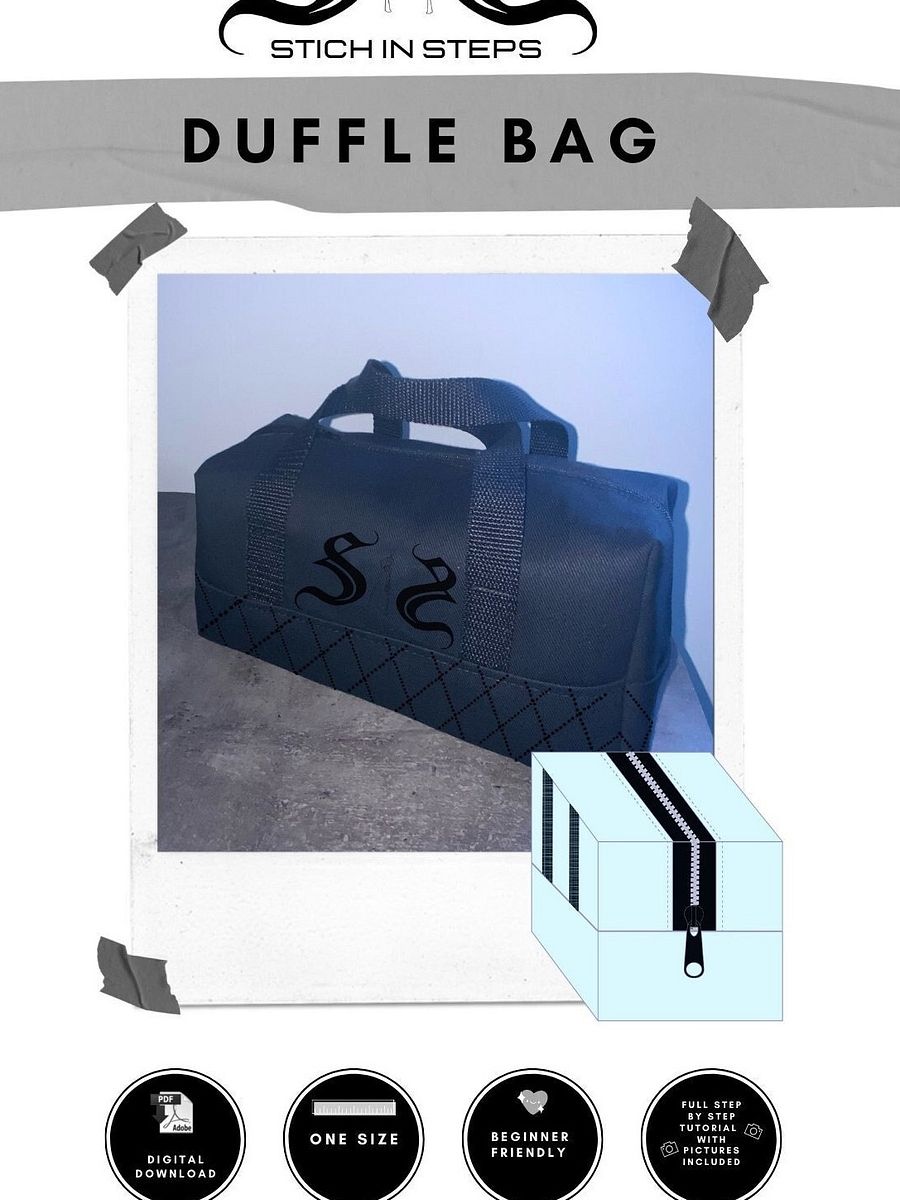 Small Duffle bag - Digital sewing pattern product image (1)