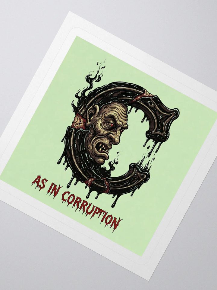 C as in corruption stickers product image (6)