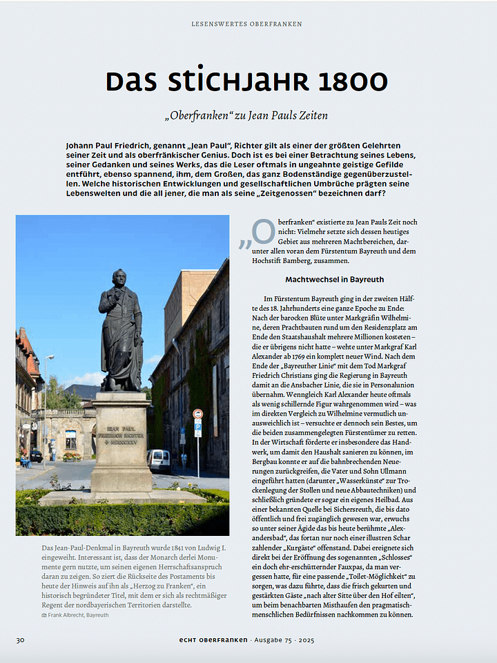 Stichjahr 1800. Oberfranken zu Jean Pauls Zeit product image (1)
