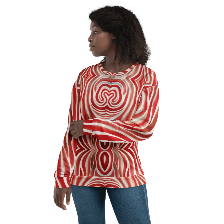 Funky Red Liquid Tie-Dye Explosion Sweatshirt product image (6)