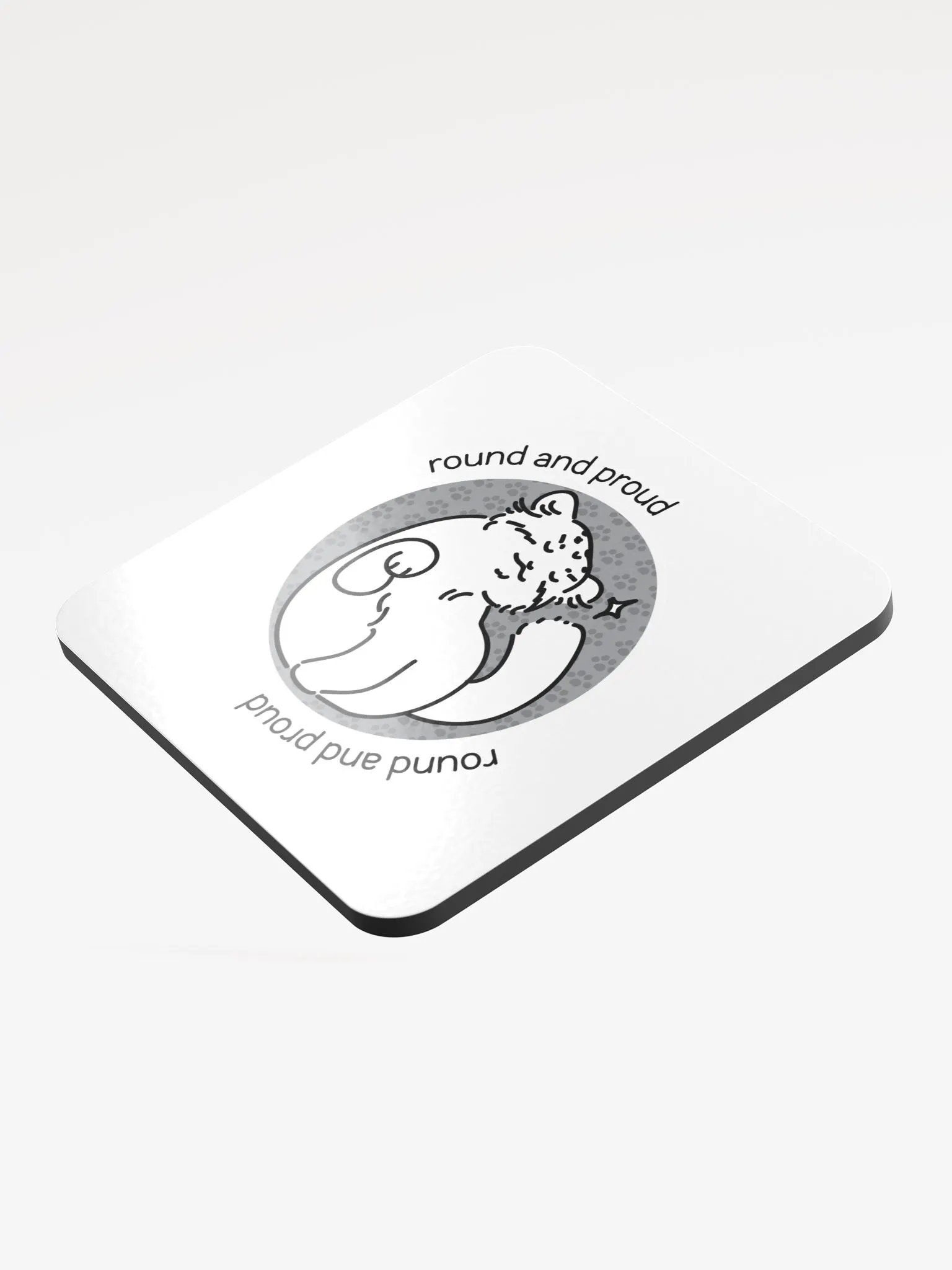 Round and Proud Manul Unlabeled Version - Coaster product image (3)