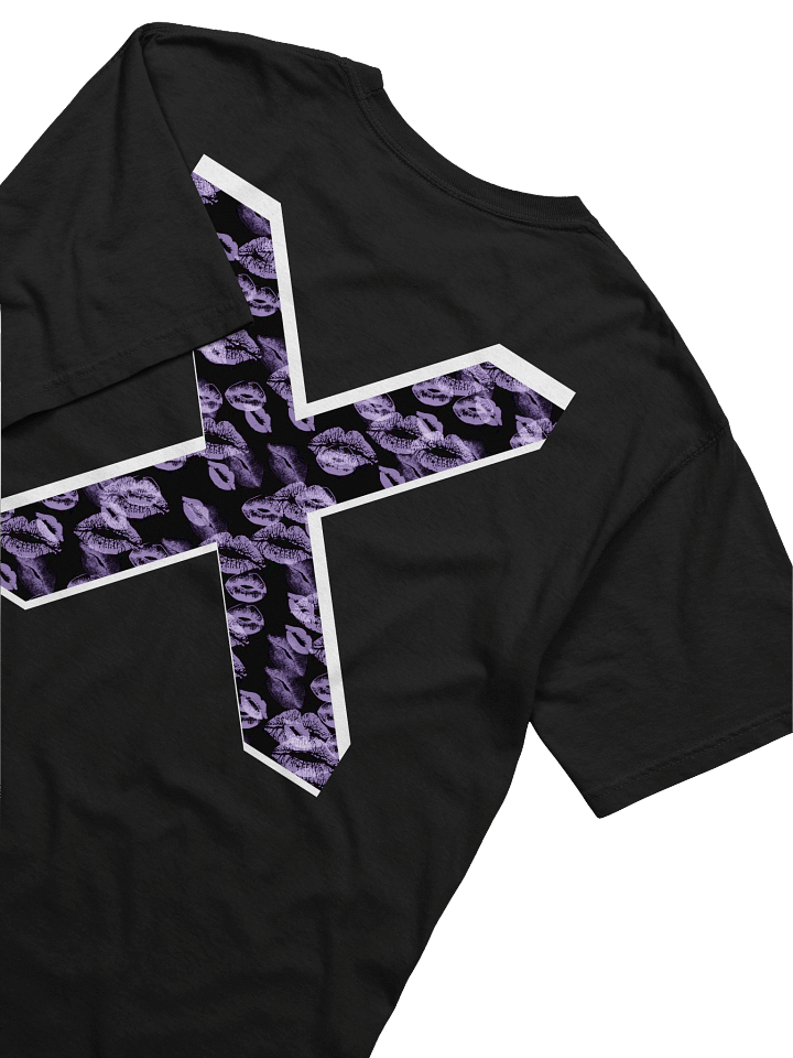 Black X Light Blue Lipstick Kisses | Shirt product image (2)