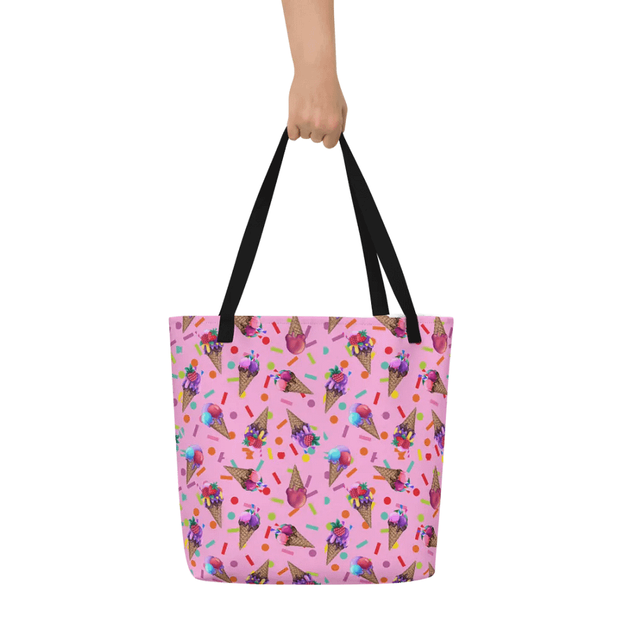 Pink candy delight tote bag for young ladies daughters girls product image (6)
