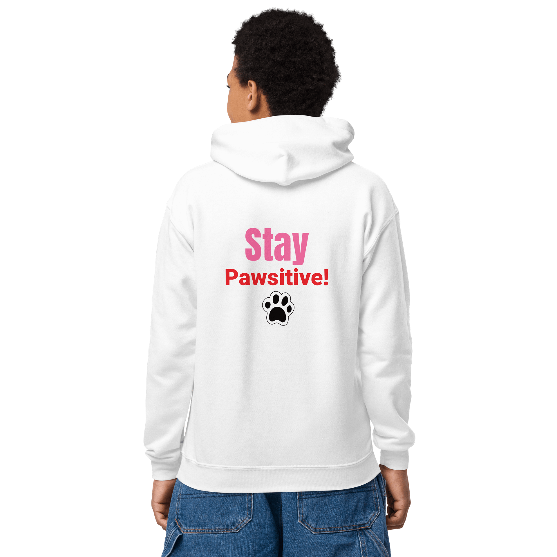 Stay Pawsitive! Cat Stocking Hoodie product image (14)