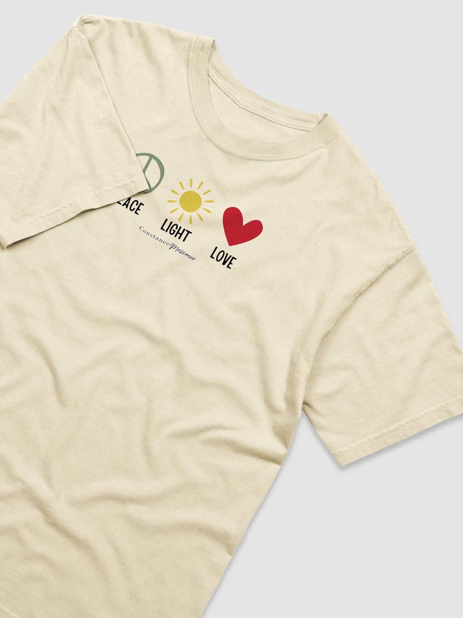 Peace - Light - Love Graphic Unisex Tee product image (2)