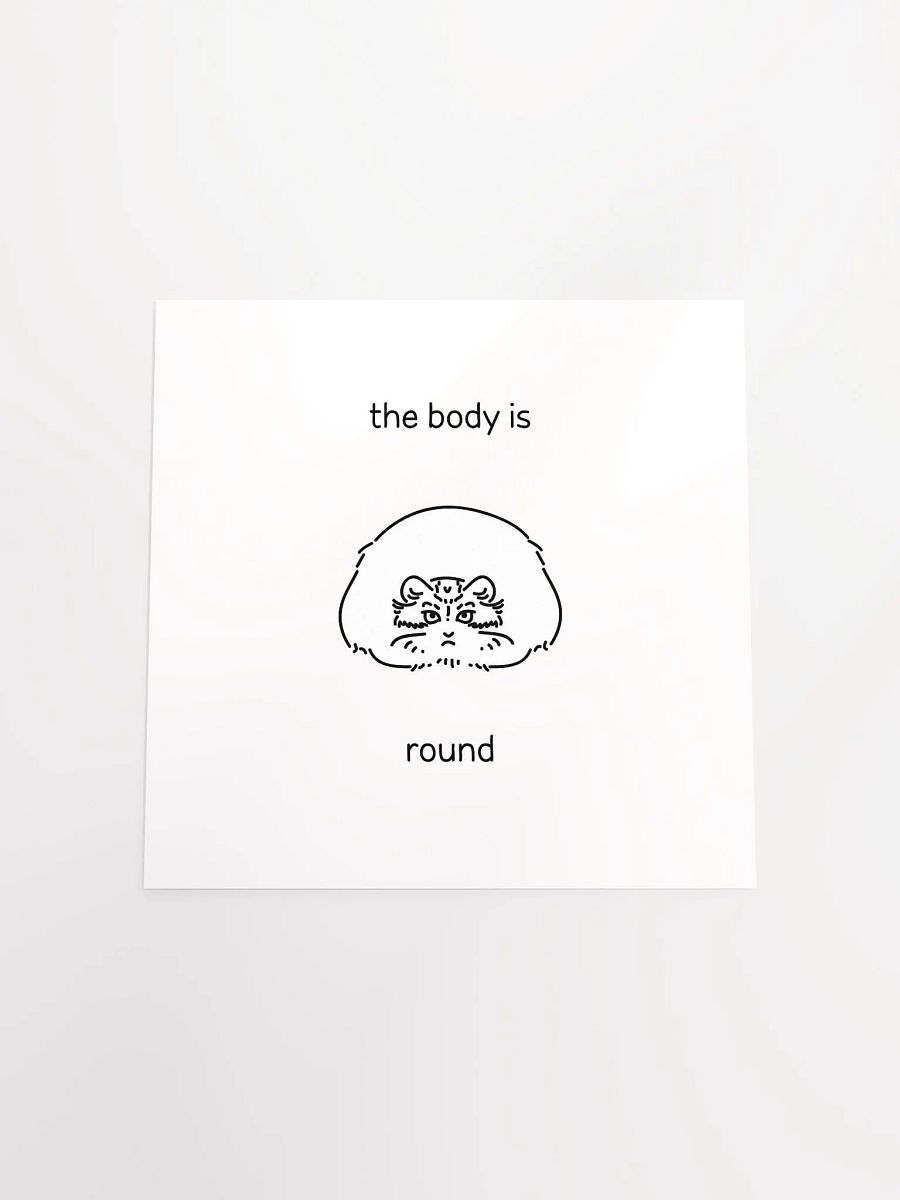 The Body Is Round - Matte Poster product image (4)