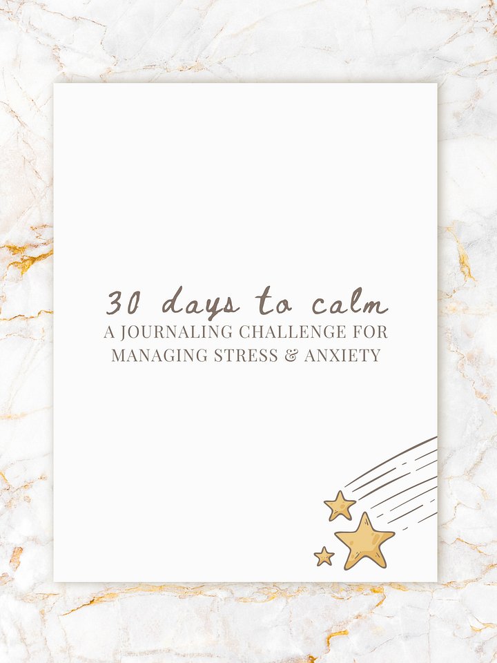 30-Day Stress and Anxiety Journaling Challenge product image (1)