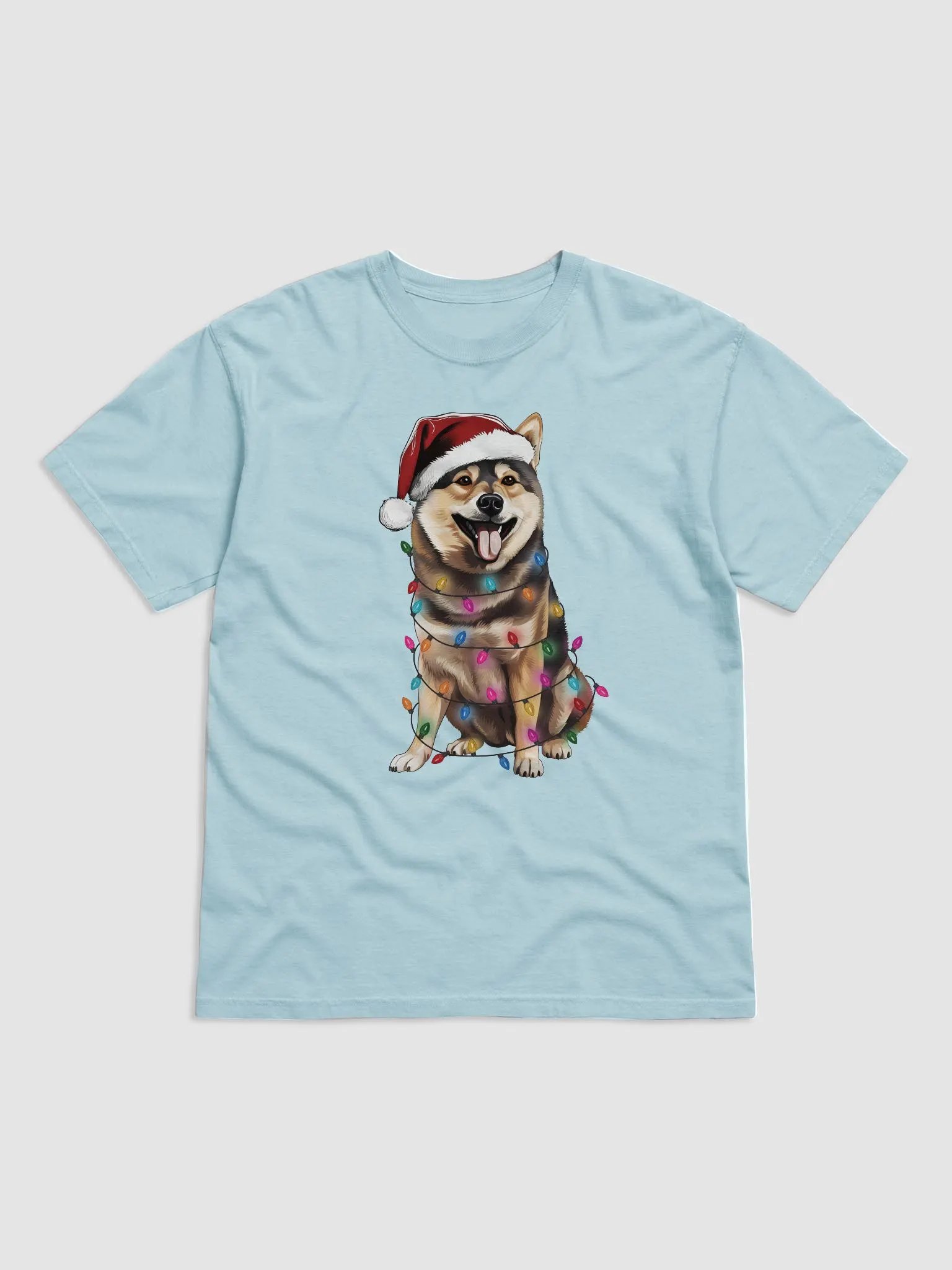 Funny Shiba Inu(Tricolor) Christmas T-Shirt for Shiba Inu Paw-rents product image (14)