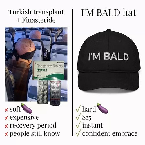 Who deserves the I'm Bald hat? tag your favorite bald person 

#streetwear #menswear #graphicdesign #smallbiz