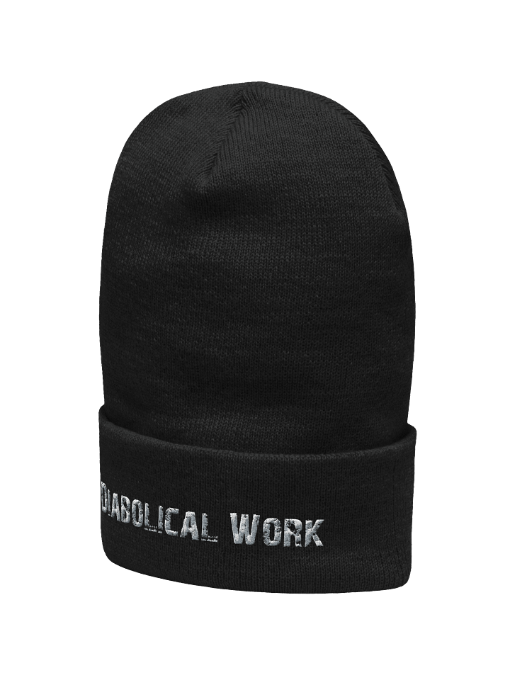 Diabolical Work Beanie (White Stitching) product image (6)