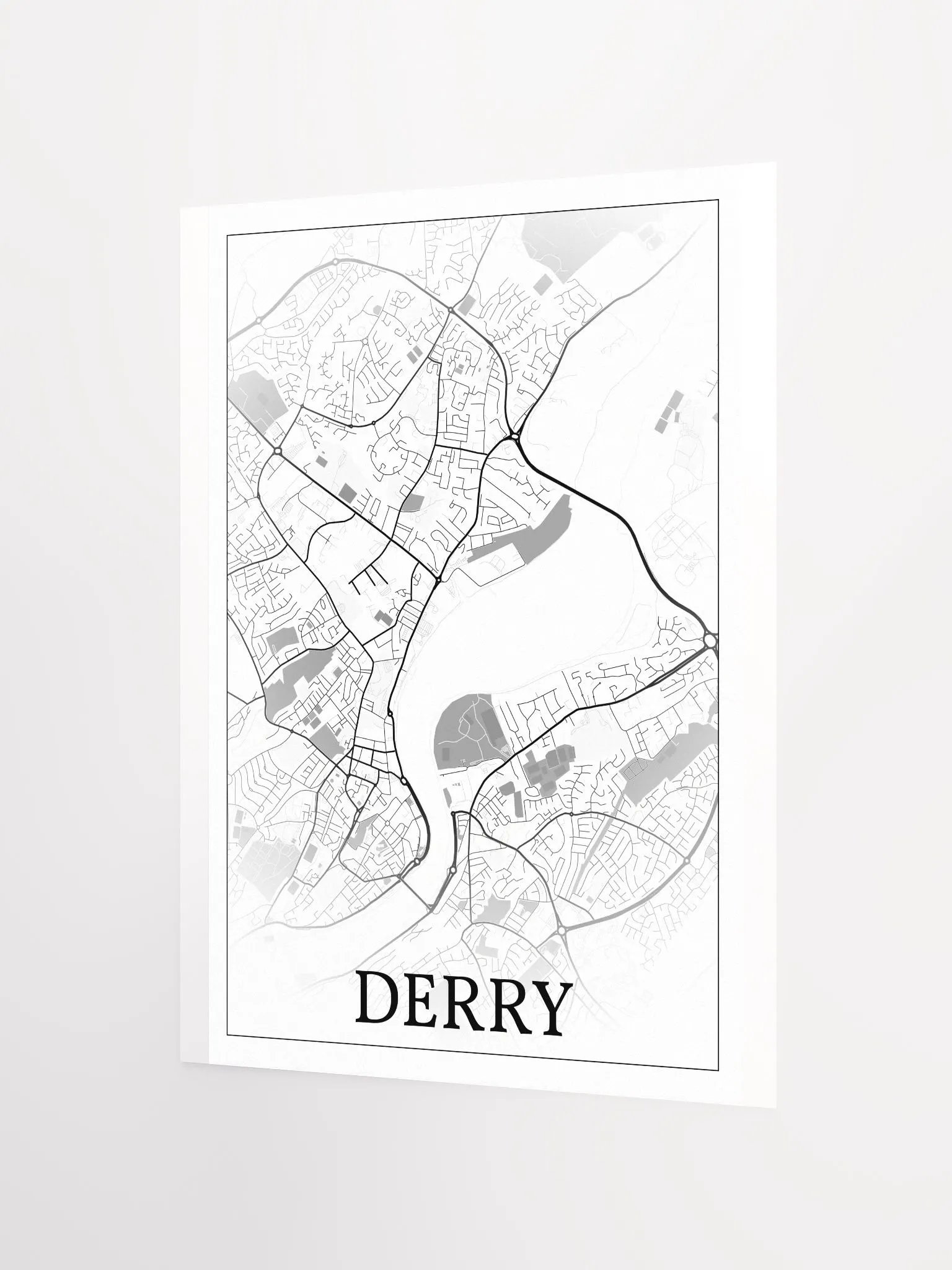 Derry, Northern Ireland, city map print product image (8)