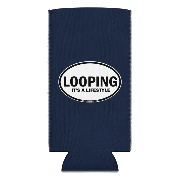 LOOPING-It's A Lifestyle - Dark Blue Can Koozie product image (2)