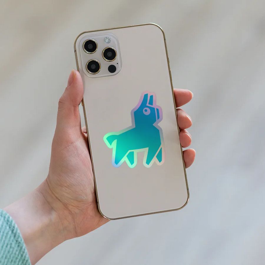 Radio Llama Holographic Sticker Set product image (8)