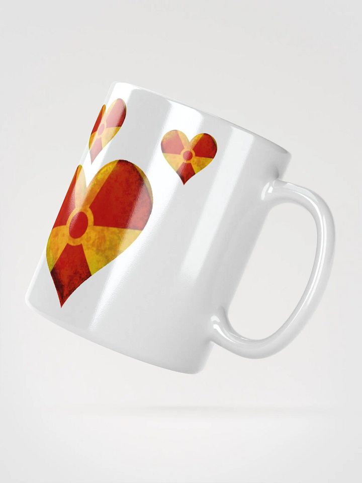 50 Rad Hearts Mug - Red on White product image (2)