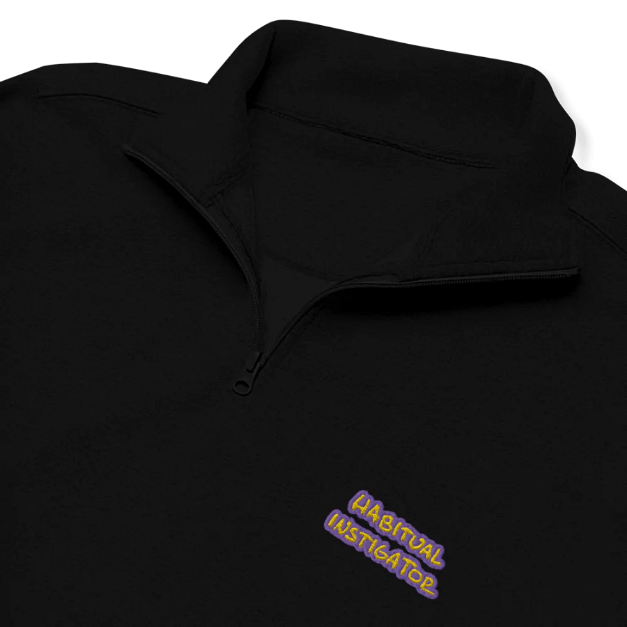 HABITUAL INSTIGATOR (tulip design) embroidered quarter zip product image (1)