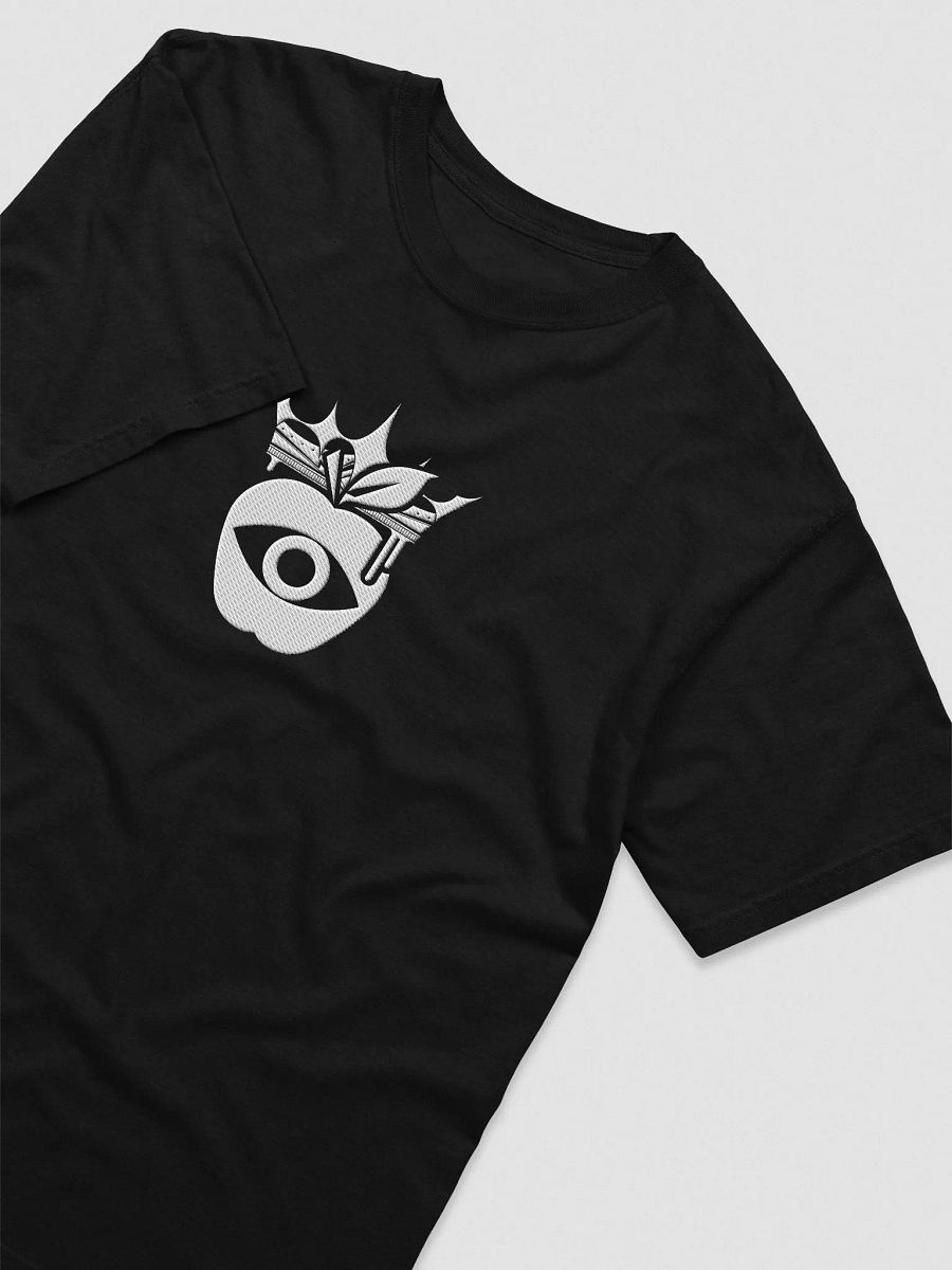 Crowned Apple (White on Dark) Embroidered ✦ Comfort Colors Garment-Dyed Heavyweight T-Shirt product image (17)