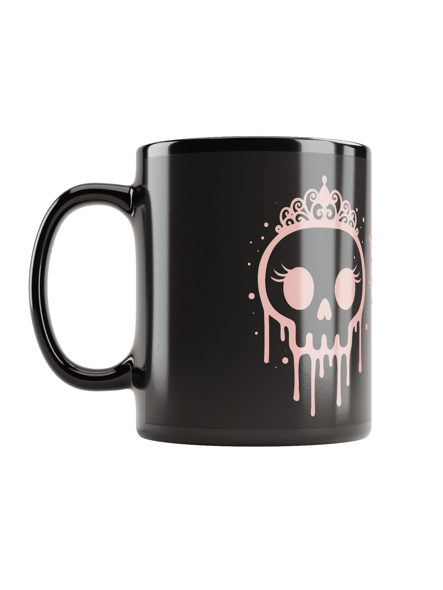 Princess of Chaos Skull Mug Pink on Black product image (6)