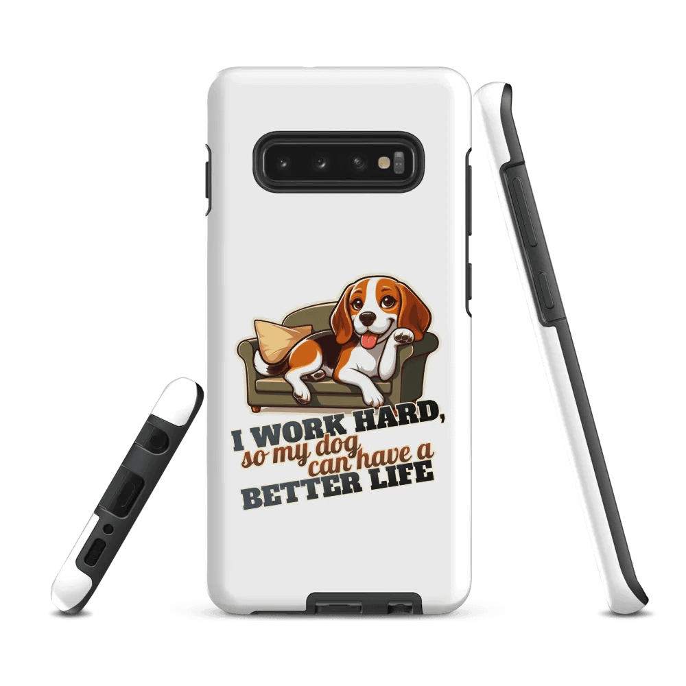 Work Hard - Beagle Sofa Tough Case for Samsung® product image (3)